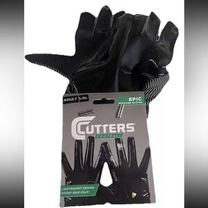 Cutters Football Epic Receiver Gloves Adult  L /XL  - Sticky Grip Palm